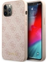 Etui Guess GUHCP12LG4GFPI Apple iPhone 12 Pro Max růžový/pink hard case 4G Metal Gold Logo