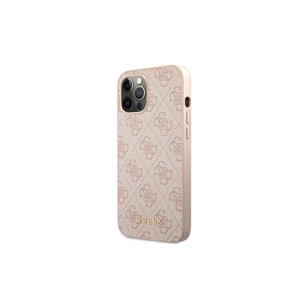 Hurtownia GSM - Etui Guess GUHCP12LG4GFPI Apple iPhone 12 Pro Max růžový/pink hard case 4G Metal Gold Logo - GUE1837PNK - {ean13} - Hurt