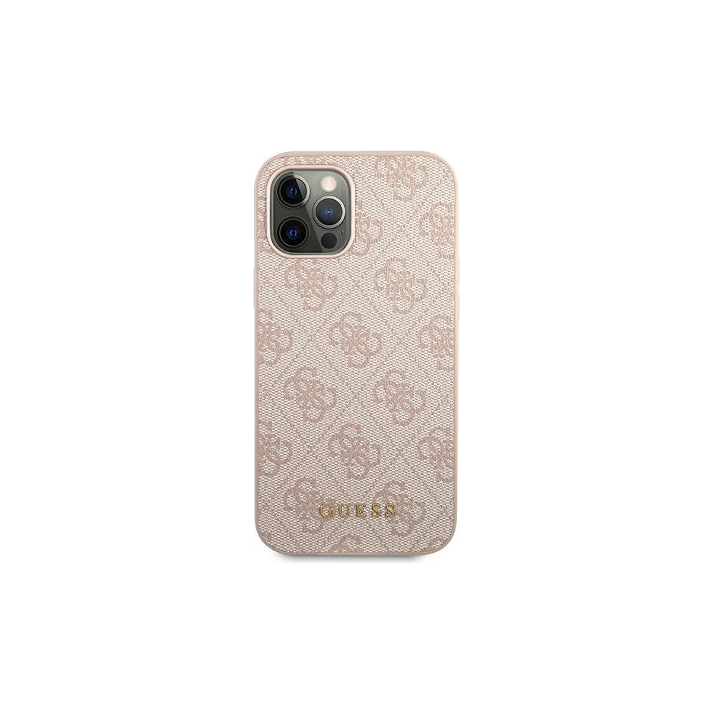 Hurtownia GSM - Etui Guess GUHCP12LG4GFPI Apple iPhone 12 Pro Max růžový/pink hard case 4G Metal Gold Logo - GUE1837PNK - {ean13} - Hurt