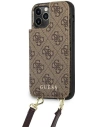 Hurtownia GSM - Etui Guess GUHCP12MCB4GB Apple iPhone 12/12 Pro brązowy/brown hardcase 4G Crossbody Cardslot - GUE1838BR - {ean13} - Hurt