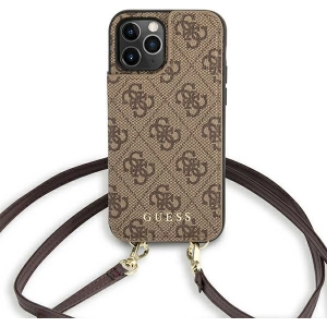 Hurtownia GSM - Etui Guess GUHCP12MCB4GB Apple iPhone 12/12 Pro hnědý/brown hardcase 4G Crossbody Cardslot - GUE1838BR - {ean13} - Hurt