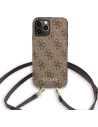 Hurtownia GSM - Etui Guess GUHCP12MCB4GB Apple iPhone 12/12 Pro brązowy/brown hardcase 4G Crossbody Cardslot - GUE1838BR - {ean13} - Hurt