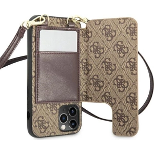 Hurtownia GSM - Etui Guess GUHCP12MCB4GB Apple iPhone 12/12 Pro hnědý/brown hardcase 4G Crossbody Cardslot - GUE1838BR - {ean13} - Hurt