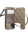 Hurtownia GSM - Etui Guess GUHCP12MCB4GB Apple iPhone 12/12 Pro brązowy/brown hardcase 4G Crossbody Cardslot - GUE1838BR - {ean13} - Hurt
