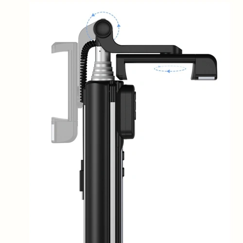 Kijek do selfie Benks Selfie Stick Z07 (selfie stick, statyw, lampy doświetlające) Black