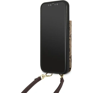 Hurtownia GSM - Etui Guess GUHCP12MCB4GB Apple iPhone 12/12 Pro hnědý/brown hardcase 4G Crossbody Cardslot - GUE1838BR - {ean13} - Hurt