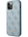 Hurtownia GSM - Etui Guess GUHCP12MG4GFBL Apple iPhone 12/12 Pro modré/blue tvrdé pouzdro 4G Metal Gold Logo - GUE1839BLU - {ean13} - Hurt