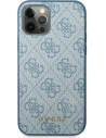 Hurtownia GSM - Etui Guess GUHCP12MG4GFBL Apple iPhone 12/12 Pro modré/blue tvrdé pouzdro 4G Metal Gold Logo - GUE1839BLU - {ean13} - Hurt