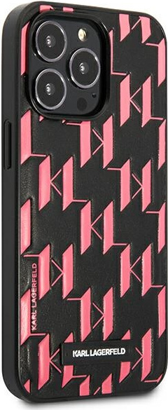 Kryt Karl Lagerfeld KLHCP13XMNMP1P Apple iPhone 13 Pro Max hardcase pink Monogram Plaque