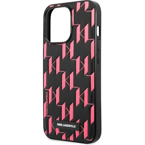Etui Karl Lagerfeld KLHCP13XMNMP1P Apple iPhone 13 Pro Max hardcase różowy/pink Monogram Plaque