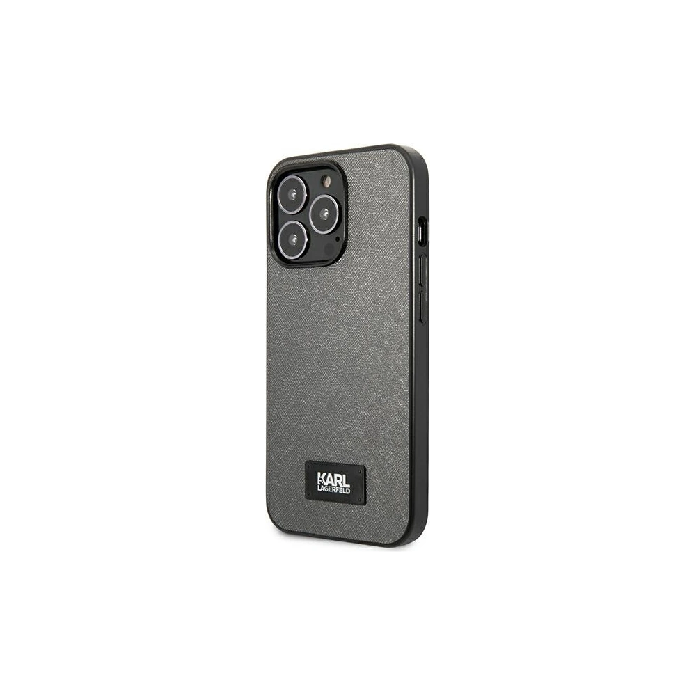Hurtownia GSM - Etui Karl Lagerfeld KLHCP13XSFMP2DG Apple iPhone 13 Pro Max hardcase stříbrný/silver Saffiano Plaque - KLD974SLV - {ean13} - Hurt