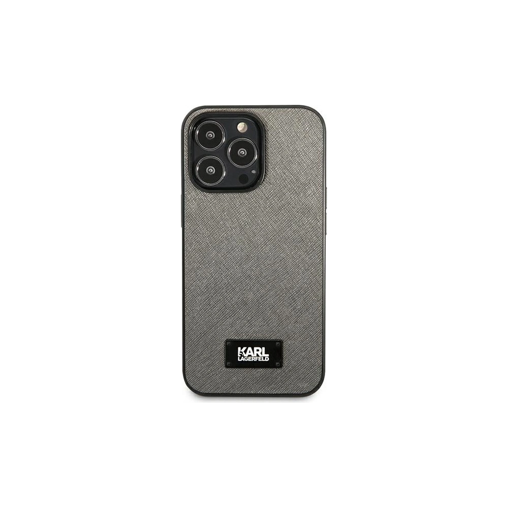Hurtownia GSM - Etui Karl Lagerfeld KLHCP13XSFMP2DG Apple iPhone 13 Pro Max hardcase stříbrný/silver Saffiano Plaque - KLD974SLV - {ean13} - Hurt