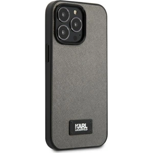 Hurtownia GSM - Etui Karl Lagerfeld KLHCP13XSFMP2DG Apple iPhone 13 Pro Max hardcase srebrny/silver Saffiano Plaque - KLD974SLV - {ean13} - Hurt