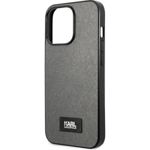 Hurtownia GSM - Etui Karl Lagerfeld KLHCP13XSFMP2DG Apple iPhone 13 Pro Max hardcase srebrny/silver Saffiano Plaque - KLD974SLV - {ean13} - Hurt