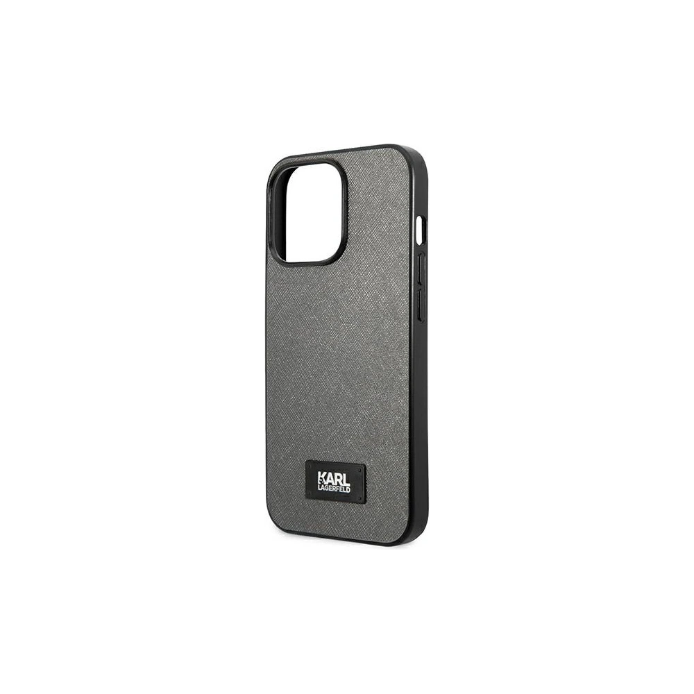 Hurtownia GSM - Etui Karl Lagerfeld KLHCP13XSFMP2DG Apple iPhone 13 Pro Max hardcase stříbrný/silver Saffiano Plaque - KLD974SLV - {ean13} - Hurt