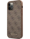 Hurtownia GSM - Etui Guess GUHCP12MG4GFBR Apple iPhone 12/12 Pro brązowy/brown hard case 4G Metal Gold Logo - GUE1840BR - {ean13} - Hurt