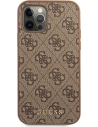 Hurtownia GSM - Etui Guess GUHCP12MG4GFBR Apple iPhone 12/12 Pro hnědý/brown tvrdý obal 4G Metal Gold Logo - GUE1840BR - {ean13} - Hurt