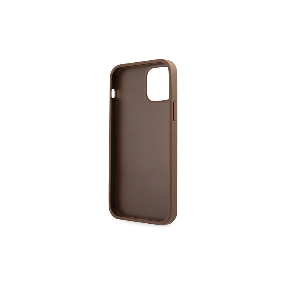 Hurtownia GSM - Etui Guess GUHCP12MG4GFBR Apple iPhone 12/12 Pro brązowy/brown hard case 4G Metal Gold Logo - GUE1840BR - {ean13} - Hurt