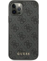 Hurtownia GSM - Etui Guess GUHCP12MG4GFGR Apple iPhone 12/12 Pro szary/grey hard case 4G Metal Gold Logo - GUE1841GRY - {ean13} - Hurt