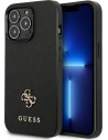 Guess GUHCP13LPS4MK Apple iPhone 13 Pro black hardcase Saffiano 4G Small Metal Logo