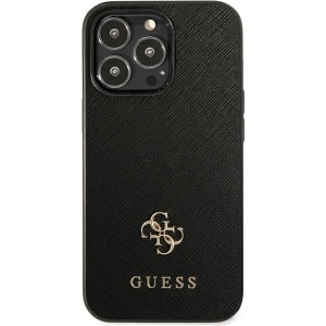 Etui Guess GUHCP13LPS4MK Apple iPhone 13 Pro czarny/black hardcase Saffiano 4G Small Metal Logo