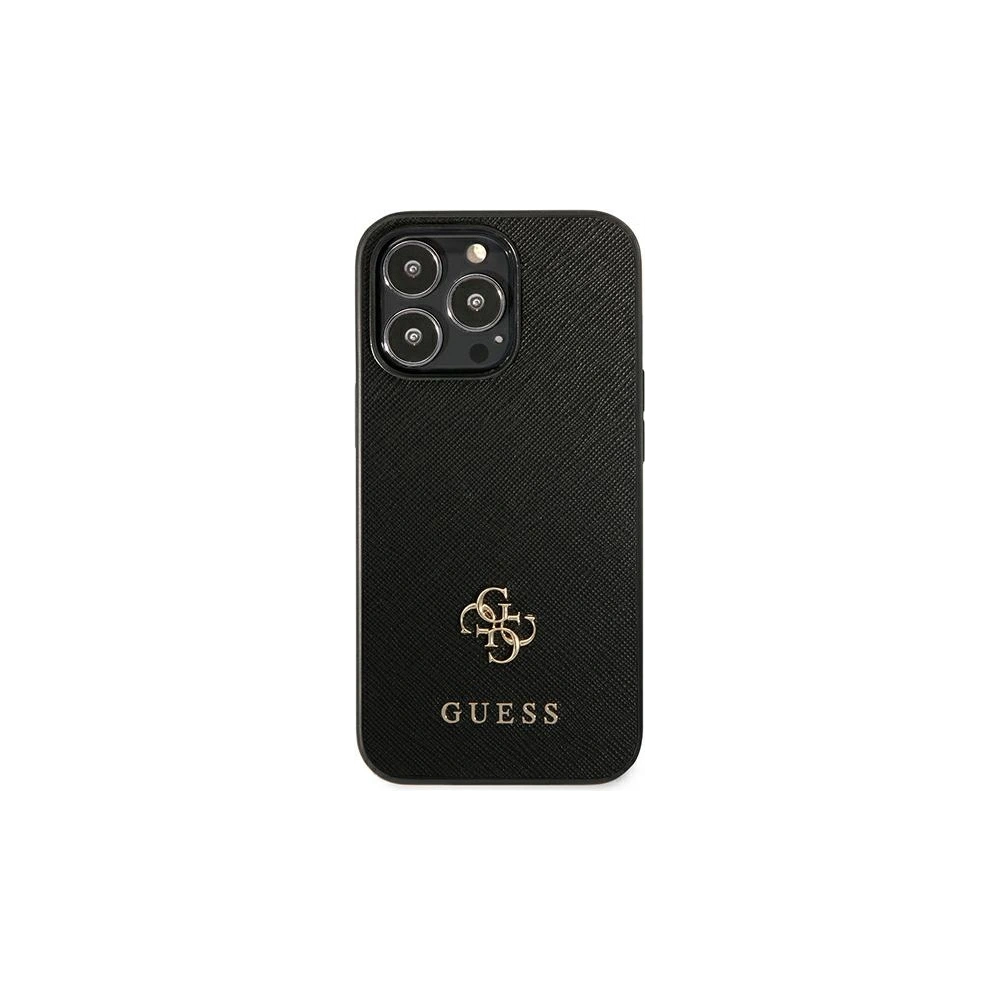 Hurtownia GSM - Etui Guess GUHCP13LPS4MK Apple iPhone 13 Pro czarny/black hardcase Saffiano 4G Small Metal Logo - GUE1843BLK - {ean13} - Hurt