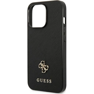 Etui Guess GUHCP13LPS4MK Apple iPhone 13 Pro czarny/black hardcase Saffiano 4G Small Metal Logo