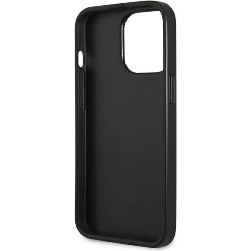 Etui Guess GUHCP13LPS4MK Apple iPhone 13 Pro czarny/black hardcase Saffiano 4G Small Metal Logo