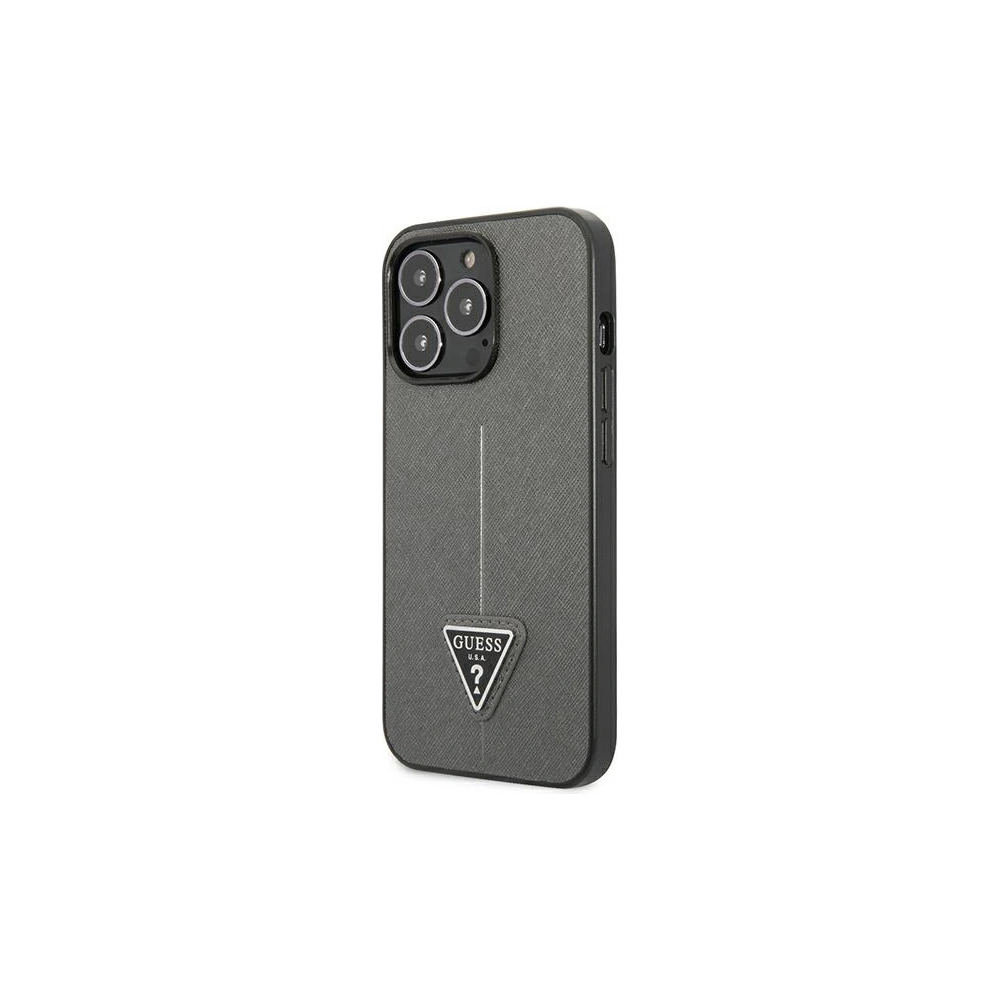 Hurtownia GSM - Etui Guess GUHCP13LPSATLG Apple iPhone 13 Pro stříbrný/silver hardcase Saffiano Triangle Logo - GUE1844SLV - {ean13} - Hurt
