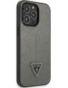 Wholesale Guess GUHCP13LPSATLG Apple iPhone 13 Pro silver hardcase Saffiano Triangle Logo - GUE1844SLV - {ean13} - Hurt