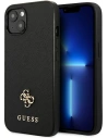 Etui Guess GUHCP13SPS4MK Apple iPhone 13 mini czarny/black hardcase Saffiano 4G Small Metal Logo