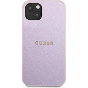 Hurtownia GSM - Etui Guess GUHCP13SPSASBPU Apple iPhone 13 mini fioletowy/purple Saffiano Hot Stamp & Metal Logo - GUE1848PRP - {ean13} - Hurt