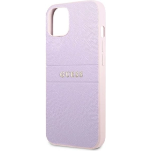 Hurtownia GSM - Etui Guess GUHCP13SPSASBPU Apple iPhone 13 mini fioletowy/purple Saffiano Hot Stamp & Metal Logo - GUE1848PRP - {ean13} - Hurt