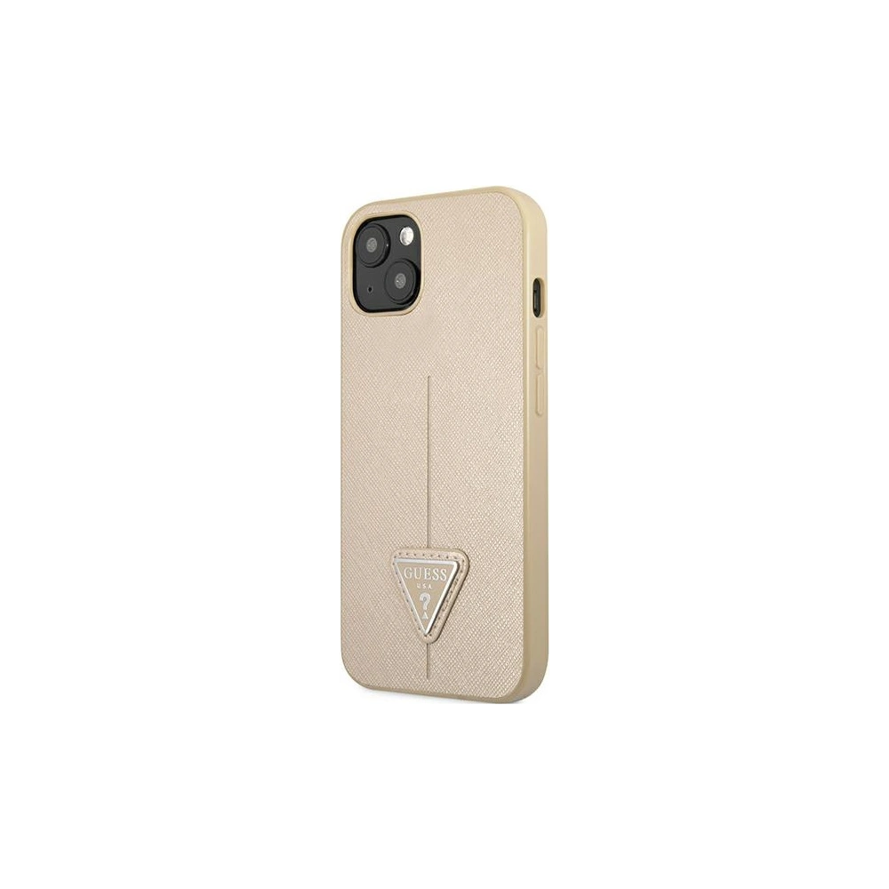 Hurtownia GSM - Etui Guess GUHCP13SPSATLE Apple iPhone 13 mini béžový/beige hardcase Saffiano Triangle Logo - GUE1849BEI - {ean13} - Hurt