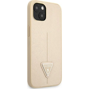Hurtownia GSM - Etui Guess GUHCP13SPSATLE Apple iPhone 13 mini beżowy/beige hardcase Saffiano Triangle Logo - GUE1849BEI - {ean13} - Hurt