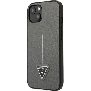 Hurtownia GSM - Etui Guess GUHCP13SPSATLG Apple iPhone 13 mini srebrny/silver hardcase Saffiano Triangle Logo - GUE1850SLV - {ean13} - Hurt