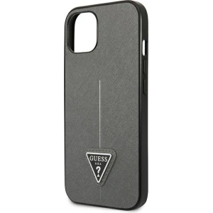 Hurtownia GSM - Etui Guess GUHCP13SPSATLG Apple iPhone 13 mini srebrny/silver hardcase Saffiano Triangle Logo - GUE1850SLV - {ean13} - Hurt