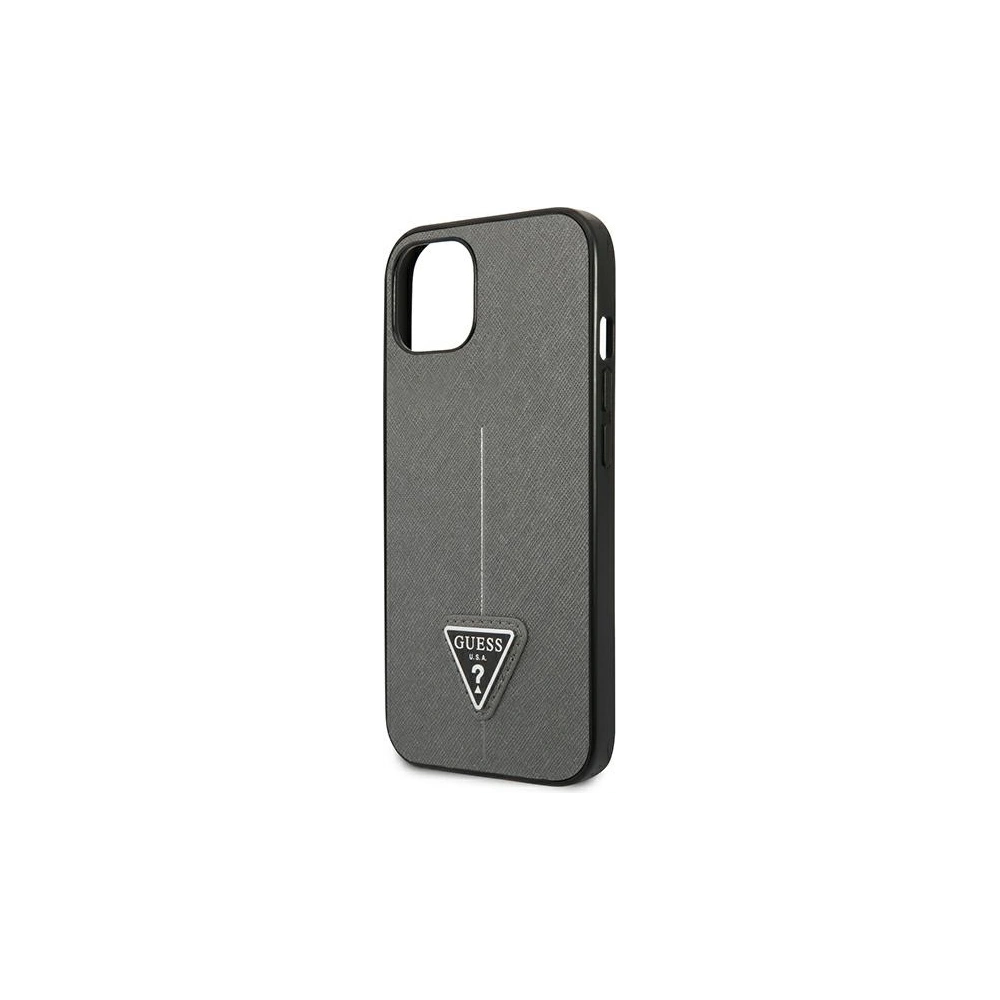 Hurtownia GSM - Etui Guess GUHCP13SPSATLG Apple iPhone 13 mini stříbrný/silver hardcase Saffiano Triangle Logo - GUE1850SLV - {ean13} - Hurt