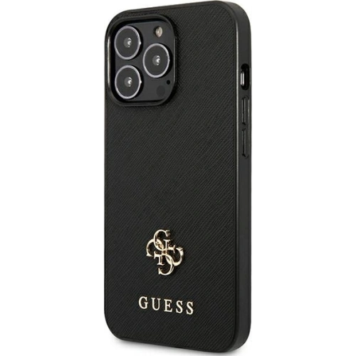 Etui Guess GUHCP13XPS4MK Apple iPhone 13 Pro Max czarny/black hardcase Saffiano 4G Small Metal Logo