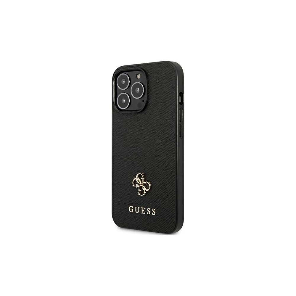 Hurtownia GSM - Etui Guess GUHCP13XPS4MK Apple iPhone 13 Pro Max černý/black hardcase Saffiano 4G Small Metal Logo - GUE1851BLK - {ean13} - Hurt