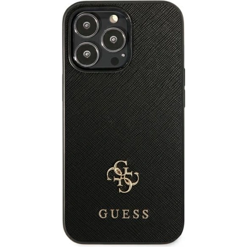 Etui Guess GUHCP13XPS4MK Apple iPhone 13 Pro Max czarny/black hardcase Saffiano 4G Small Metal Logo