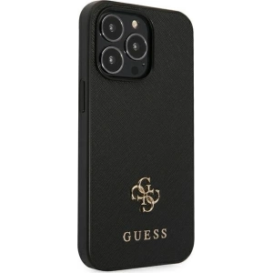 Etui Guess GUHCP13XPS4MK Apple iPhone 13 Pro Max czarny/black hardcase Saffiano 4G Small Metal Logo