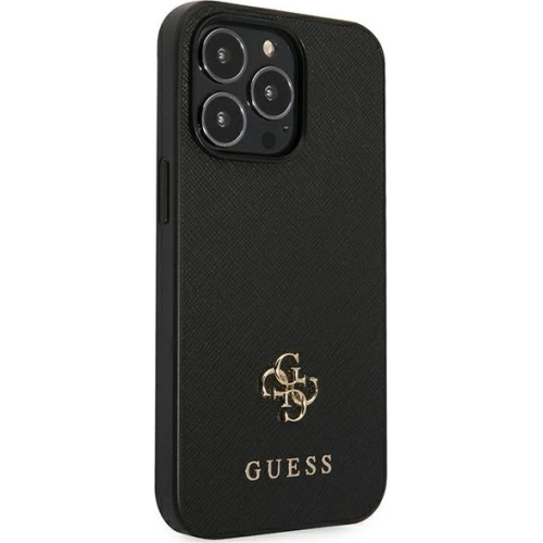 Etui Guess GUHCP13XPS4MK Apple iPhone 13 Pro Max czarny/black hardcase Saffiano 4G Small Metal Logo