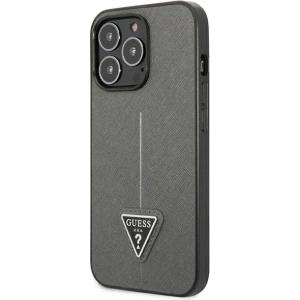 Hurtownia GSM - Etui Guess GUHCP13XPSATLG Apple iPhone 13 Pro Max srebrny/silver hardcase Saffiano Triangle Logo - GUE1852SLV - {ean13} - Hurt