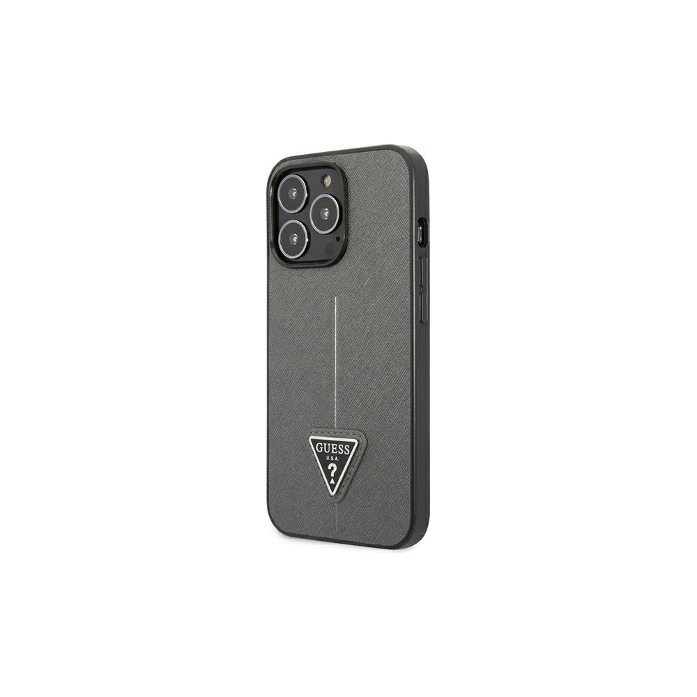 Hurtownia GSM - Etui Guess GUHCP13XPSATLG Apple iPhone 13 Pro Max stříbrný/silver hardcase Saffiano Triangle Logo - GUE1852SLV - {ean13} - Hurt