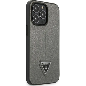 Hurtownia GSM - Etui Guess GUHCP13XPSATLG Apple iPhone 13 Pro Max srebrny/silver hardcase Saffiano Triangle Logo - GUE1852SLV - {ean13} - Hurt