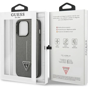 Hurtownia GSM - Etui Guess GUHCP13XPSATLG Apple iPhone 13 Pro Max srebrny/silver hardcase Saffiano Triangle Logo - GUE1852SLV - {ean13} - Hurt