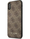 Hurtownia GSM - Case Guess GUHCPXG4GFBR Apple iPhone XS/X braun/braune Hartschale 4G Metall-Gold-Logo - GUE1853BR - {ean13} - Hurt