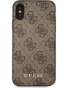 Hurtownia GSM - Etui Guess GUHCPXG4GFBR Apple iPhone XS/X hnědý/brown tvrdý obal 4G Metal Gold Logo - GUE1853BR - {ean13} - Hurt