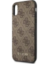 Hurtownia GSM - Case Guess GUHCPXG4GFBR Apple iPhone XS/X braun/braune Hartschale 4G Metall-Gold-Logo - GUE1853BR - {ean13} - Hurt